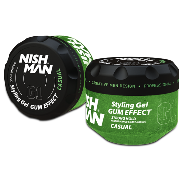 Nishman Ultra Hold Hair Styling Gummy Gel Casual G1 300 ml