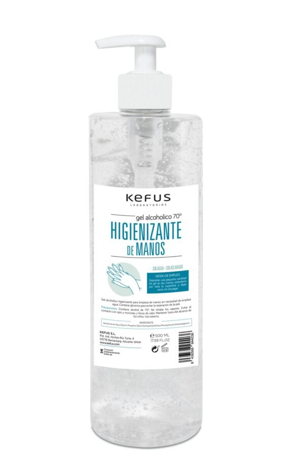 Gel Alcohólico Higienizante de Manos Kefus